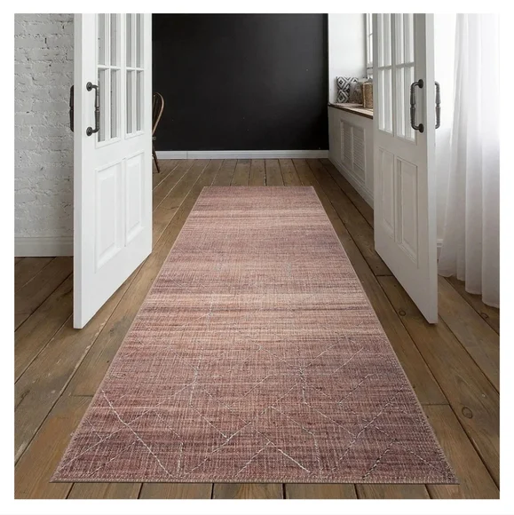 454GLN Rugs Stain Resistant Machine Washable Area Rug - Vintage Boho Distressed - Picture 3 of 15